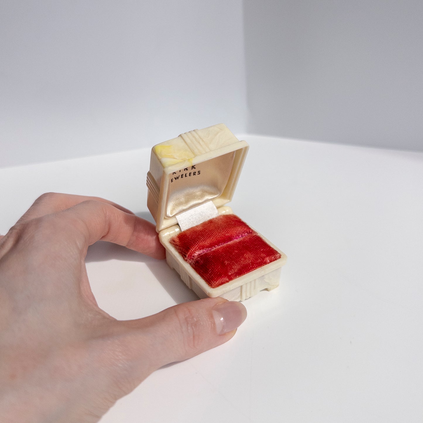 Antique Art Deco Celluloid Ring Box