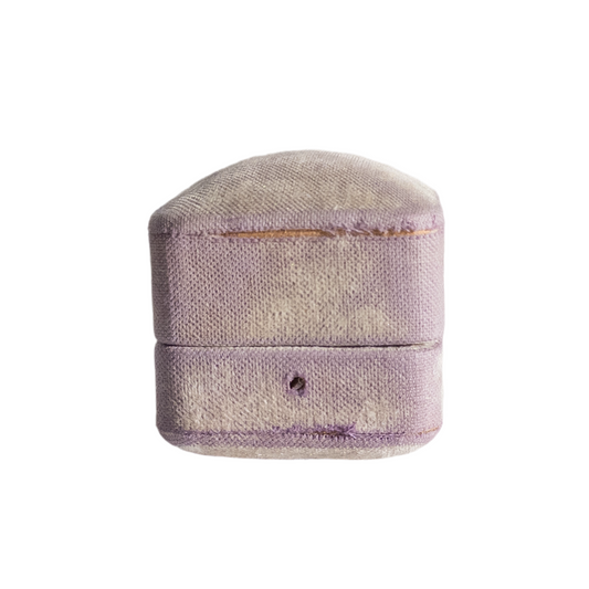 Antique Lilac Purple Ring Box