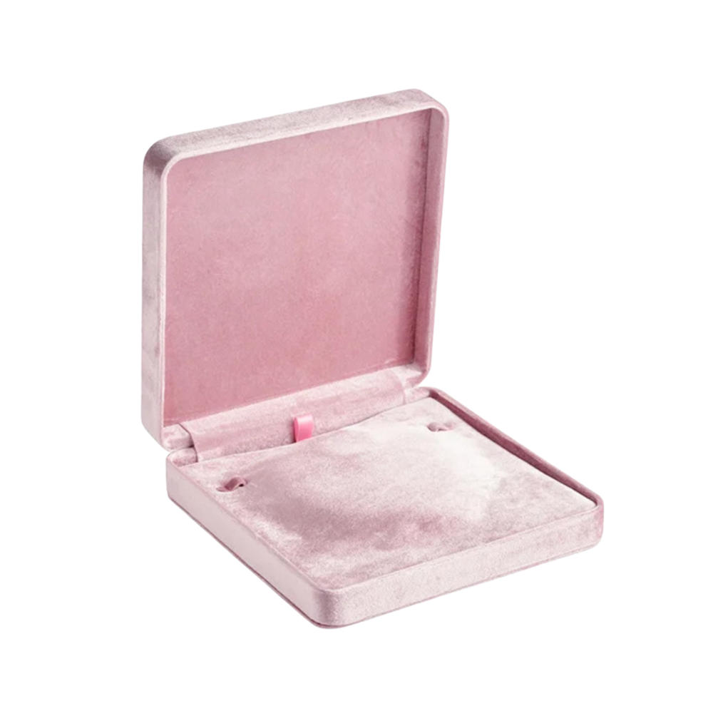 Classic Velvet Pearl Necklace Box