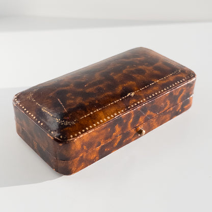 Antique Faux Tortoise Box