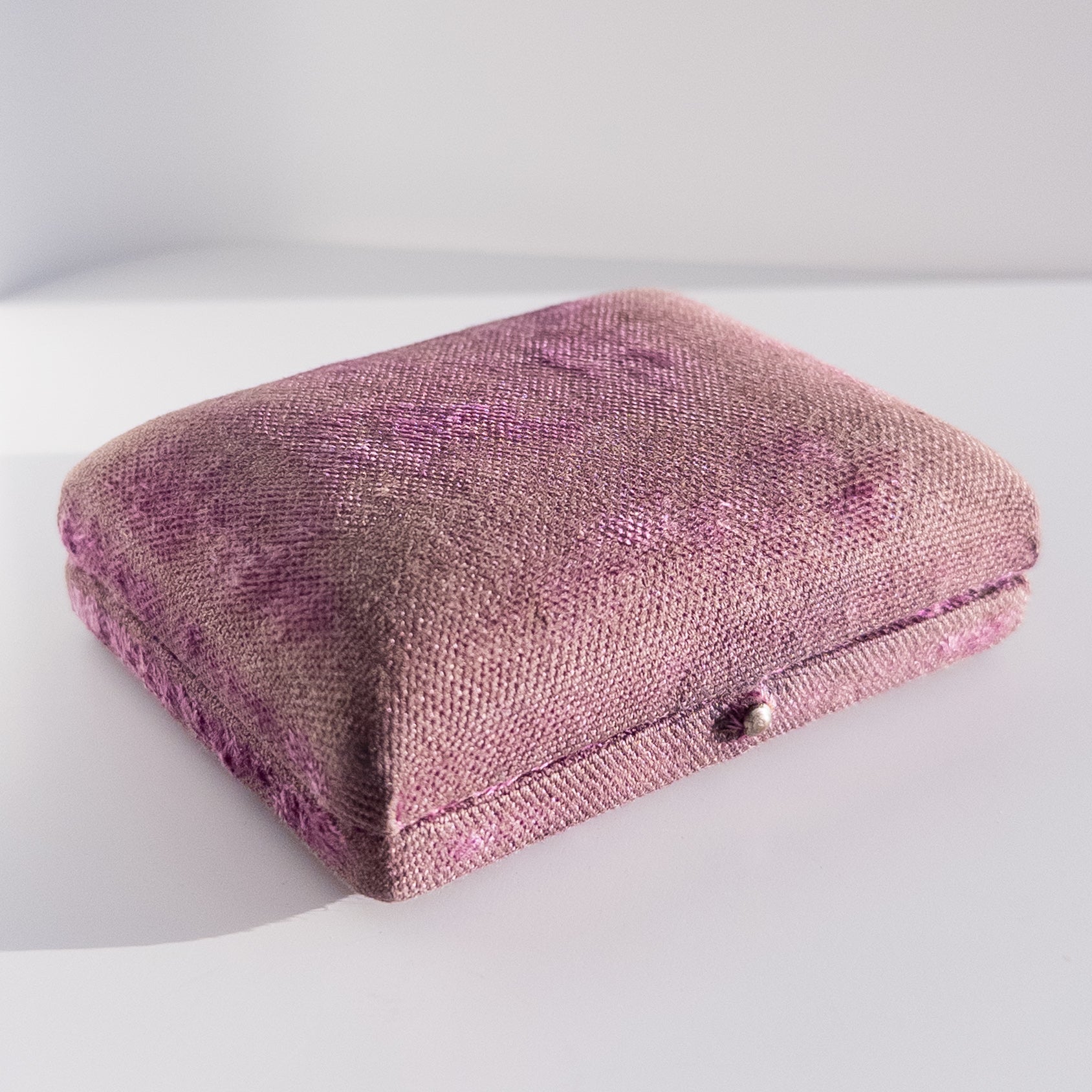 Antique Purple Velvet Pocket Watch Box