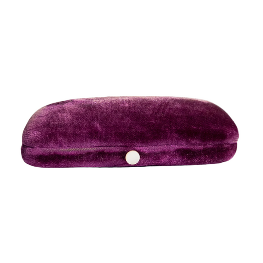 Antique Purple Velvet Pin Box