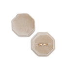Large Octagon Velvet Single Ring Box