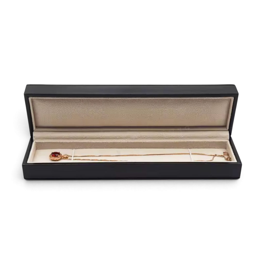 Black Faux Leather and Cream Suede Square Box Collection