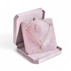 Large Cut Corner Velvet Necklace Box