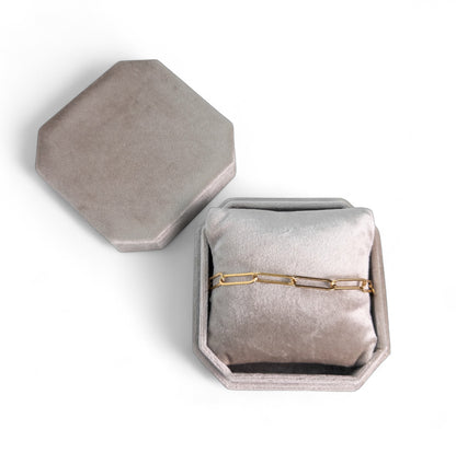 Cut Corner Square Bracelet Box with Pillow