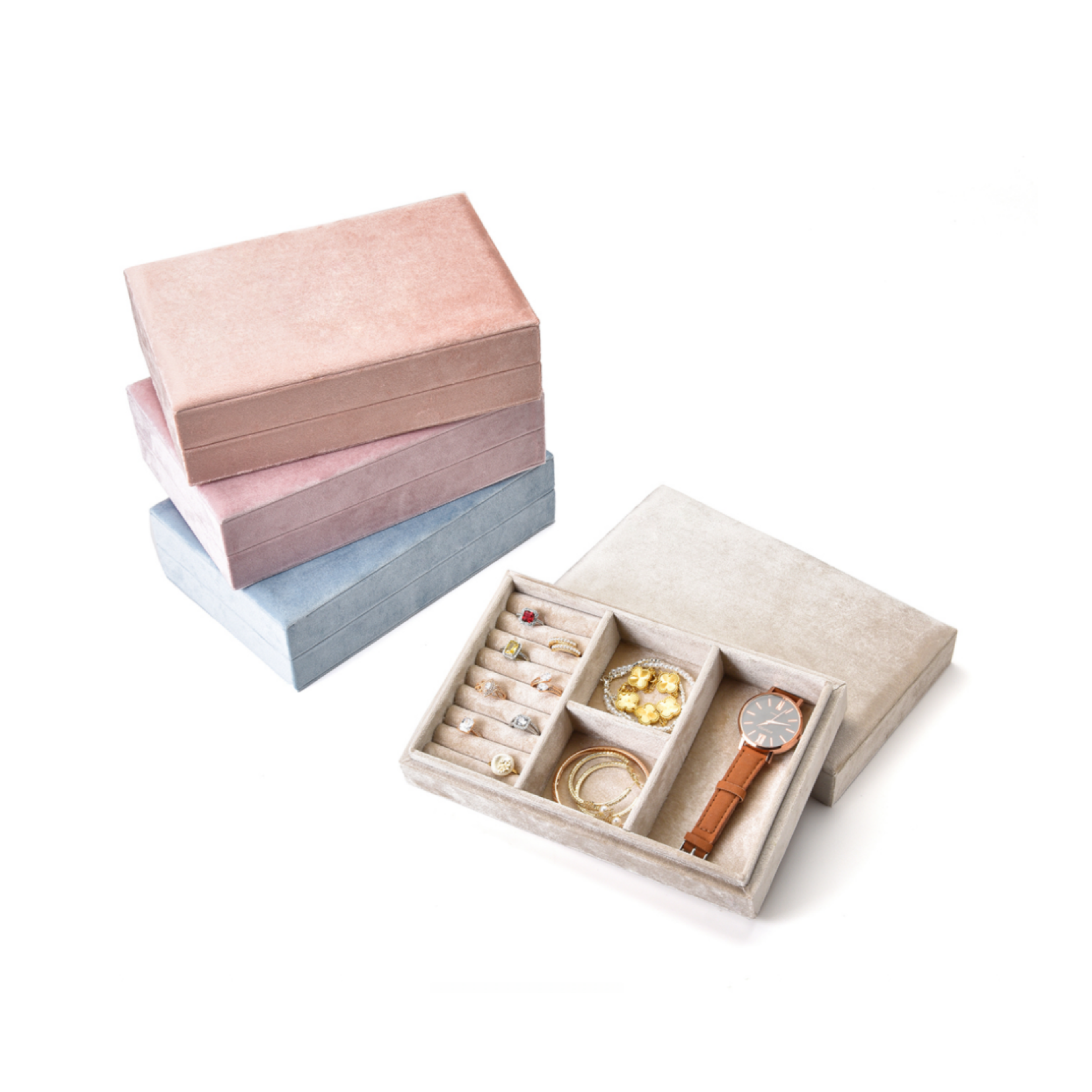 Velvet Jewelry Storage Box