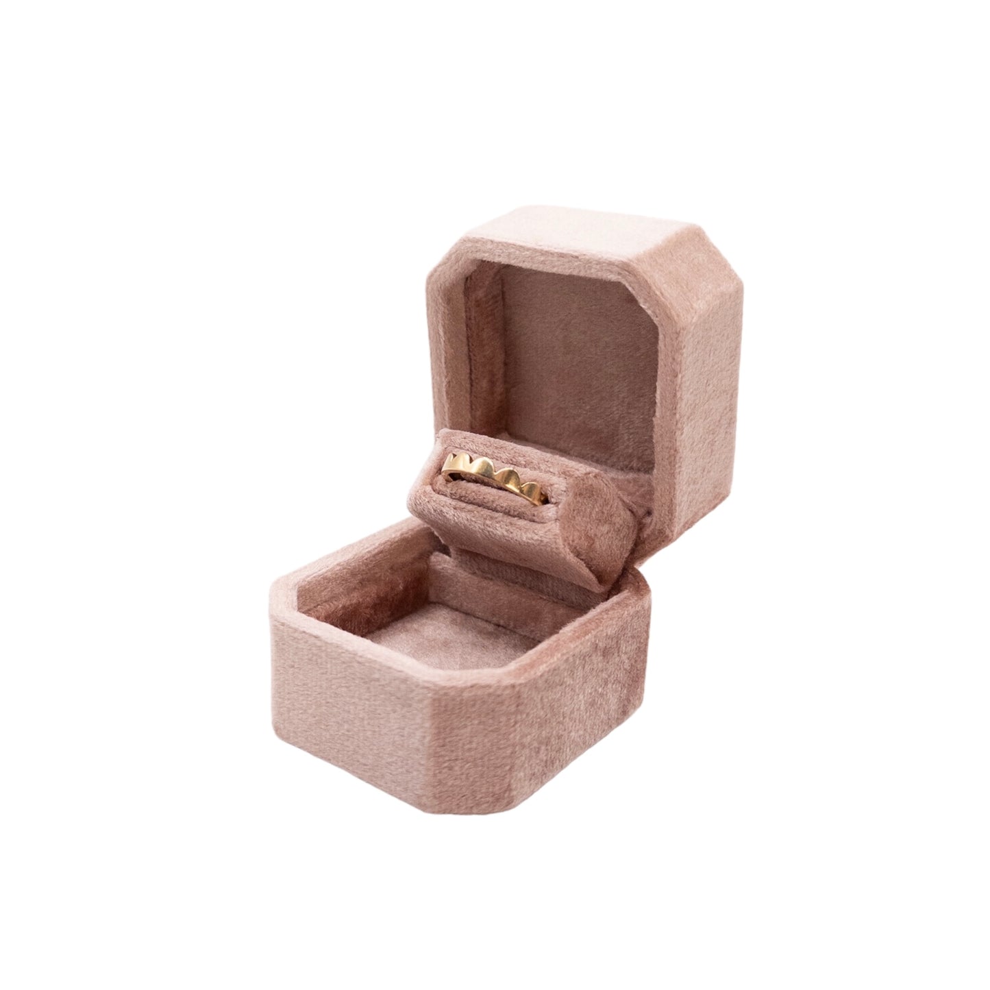 Pop-Up Velvet Ring Box