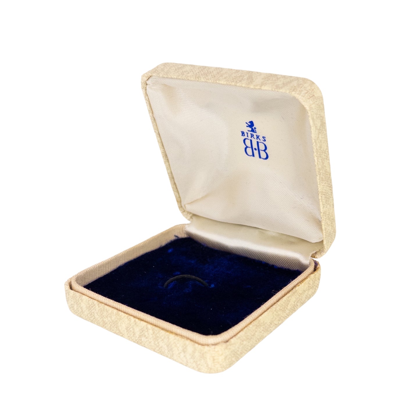 Vintage Birks Blue Velvet Pin Box