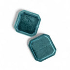 Cut Corner Square Velvet Ring Box