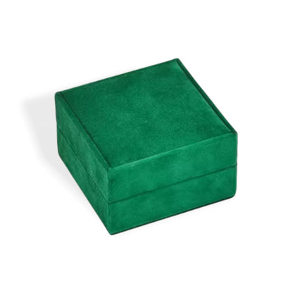 Square Hinged Velvet Necklace Box