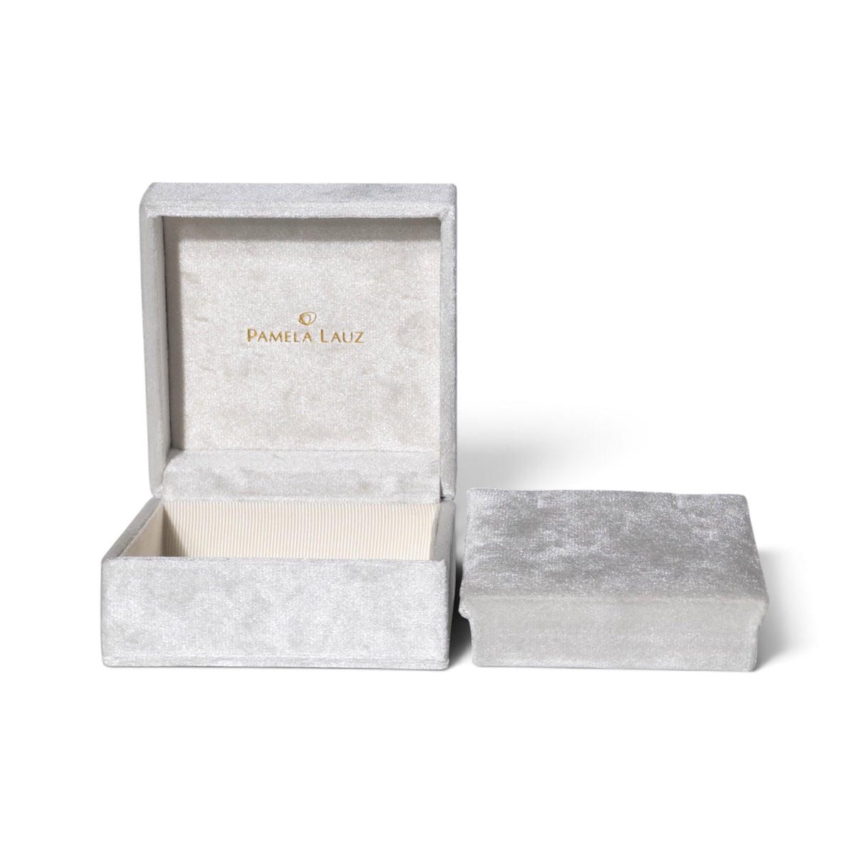 Square Hinge Velvet Necklace Box