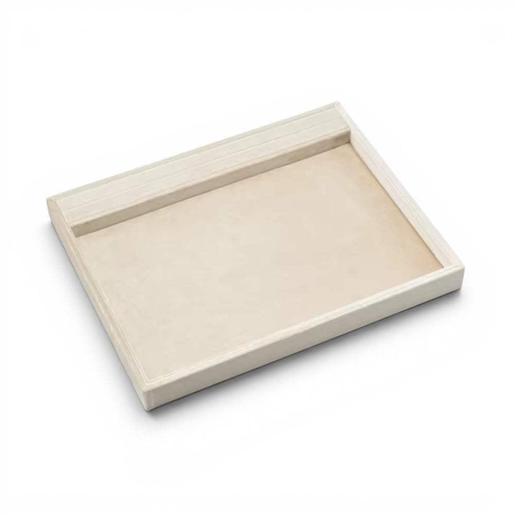 Velvet Jewelry Tray with Ring Slot