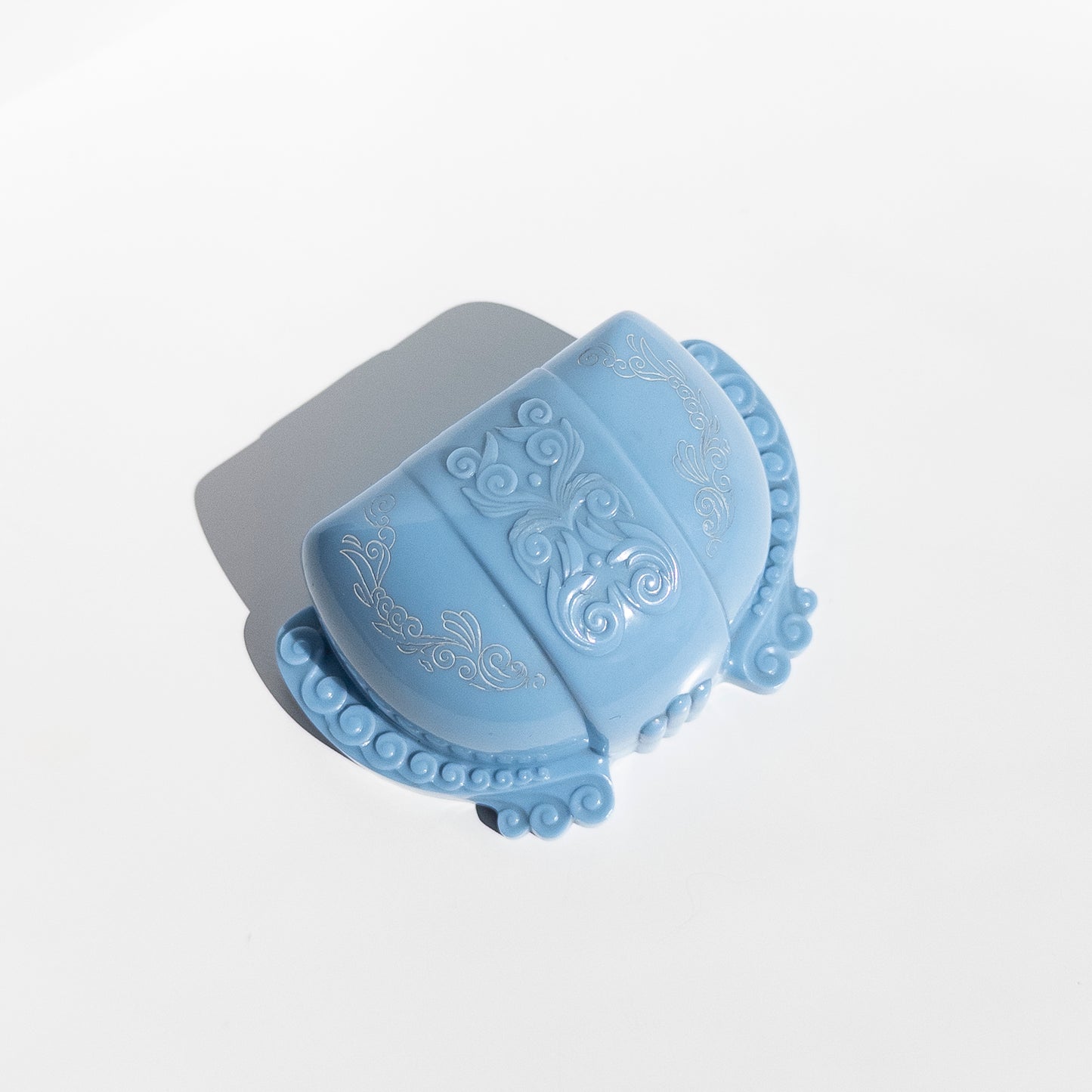 Vintage Blue Celluloid Ring Box