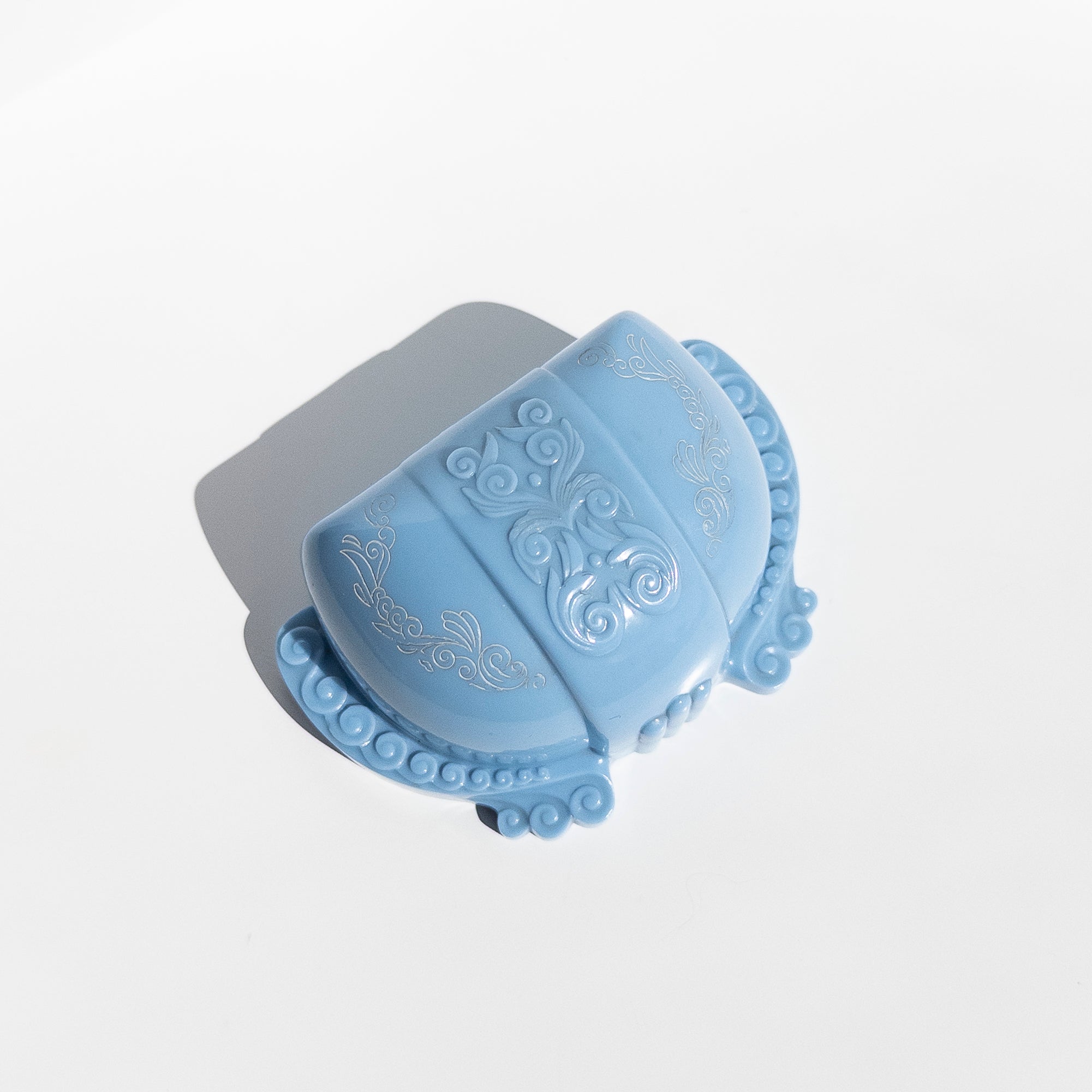 Vintage Blue Celluloid Ring Box