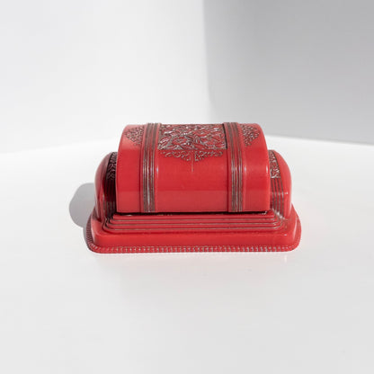 Vintage Celluloid Double Ring Box