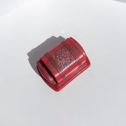 Vintage Celluloid Double Ring Box