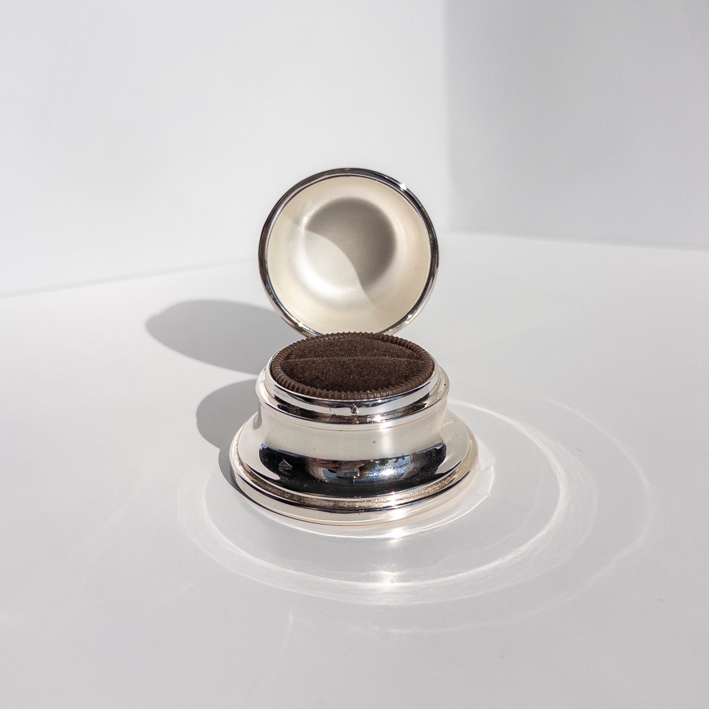 Birks Ring Box, Silver Regency Plate