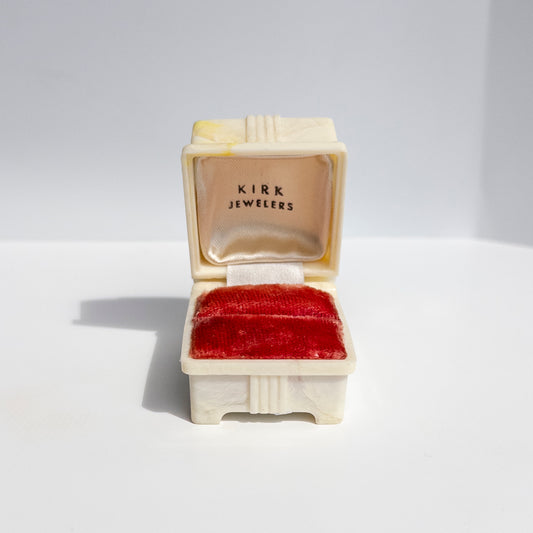 Antique Art Deco Celluloid Ring Box