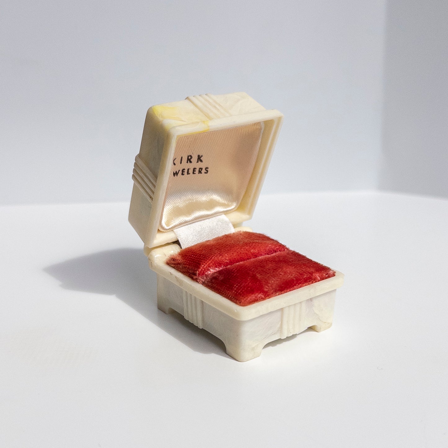 Antique Art Deco Celluloid Ring Box